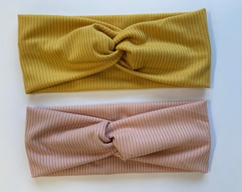 Mustard & blush headband