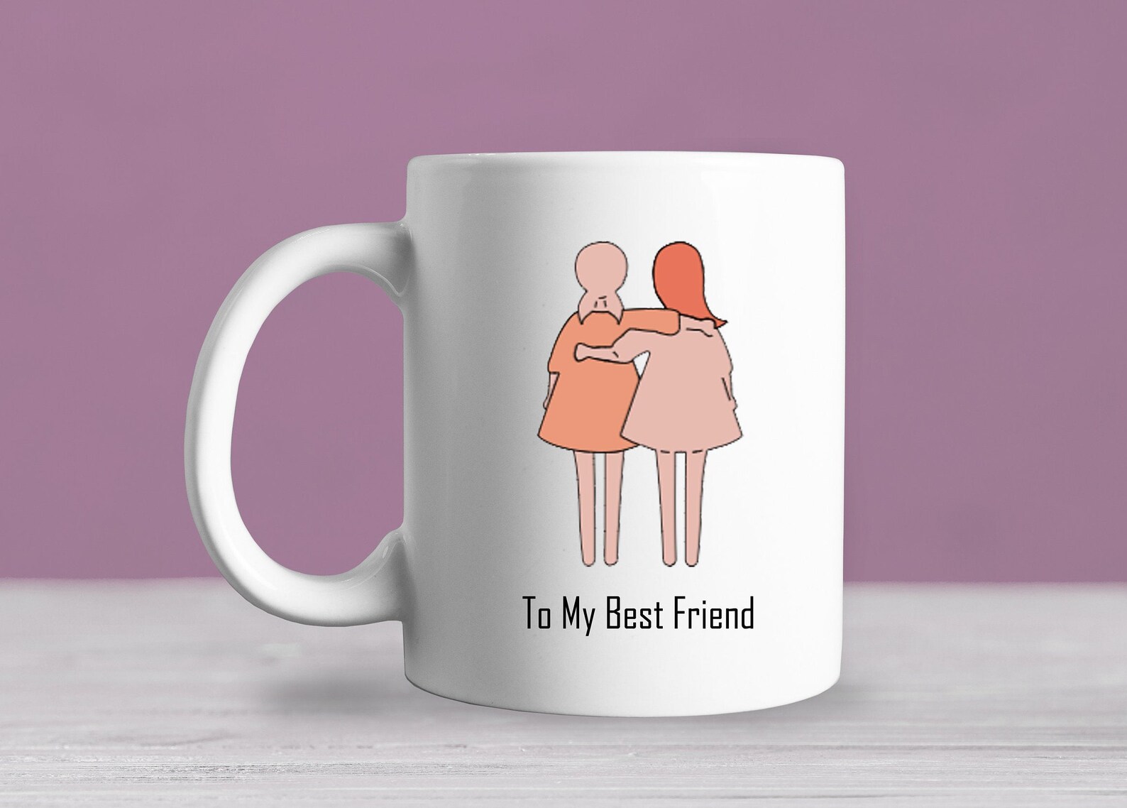 BEST FRIENDS PERSONALIZED Coffee Cup Coffee Mug Gift for Any Occasion