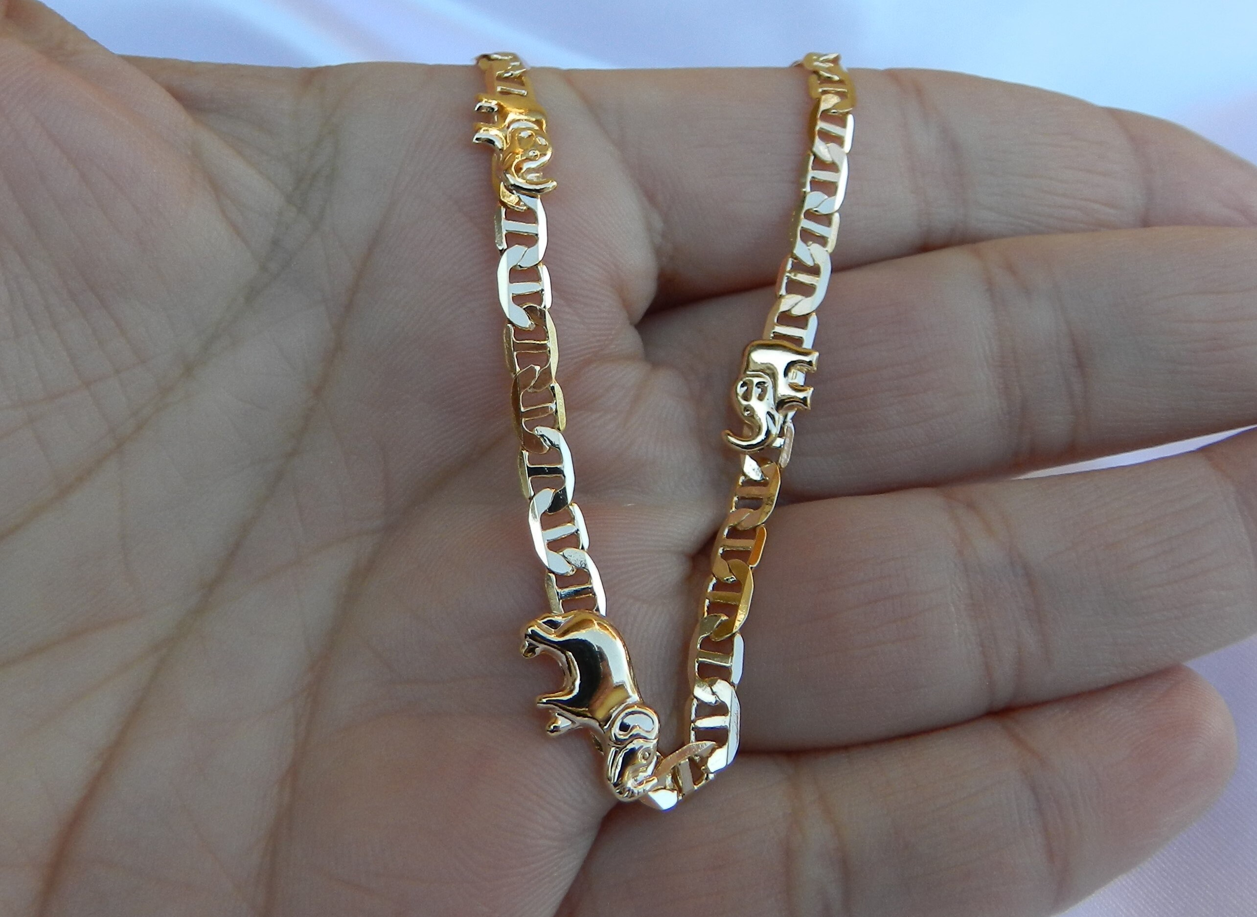 18k gold filled anklet