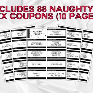 Printable Sex Coupons Love Coupons for Boyfriend Naughty Sex - Etsy UK
