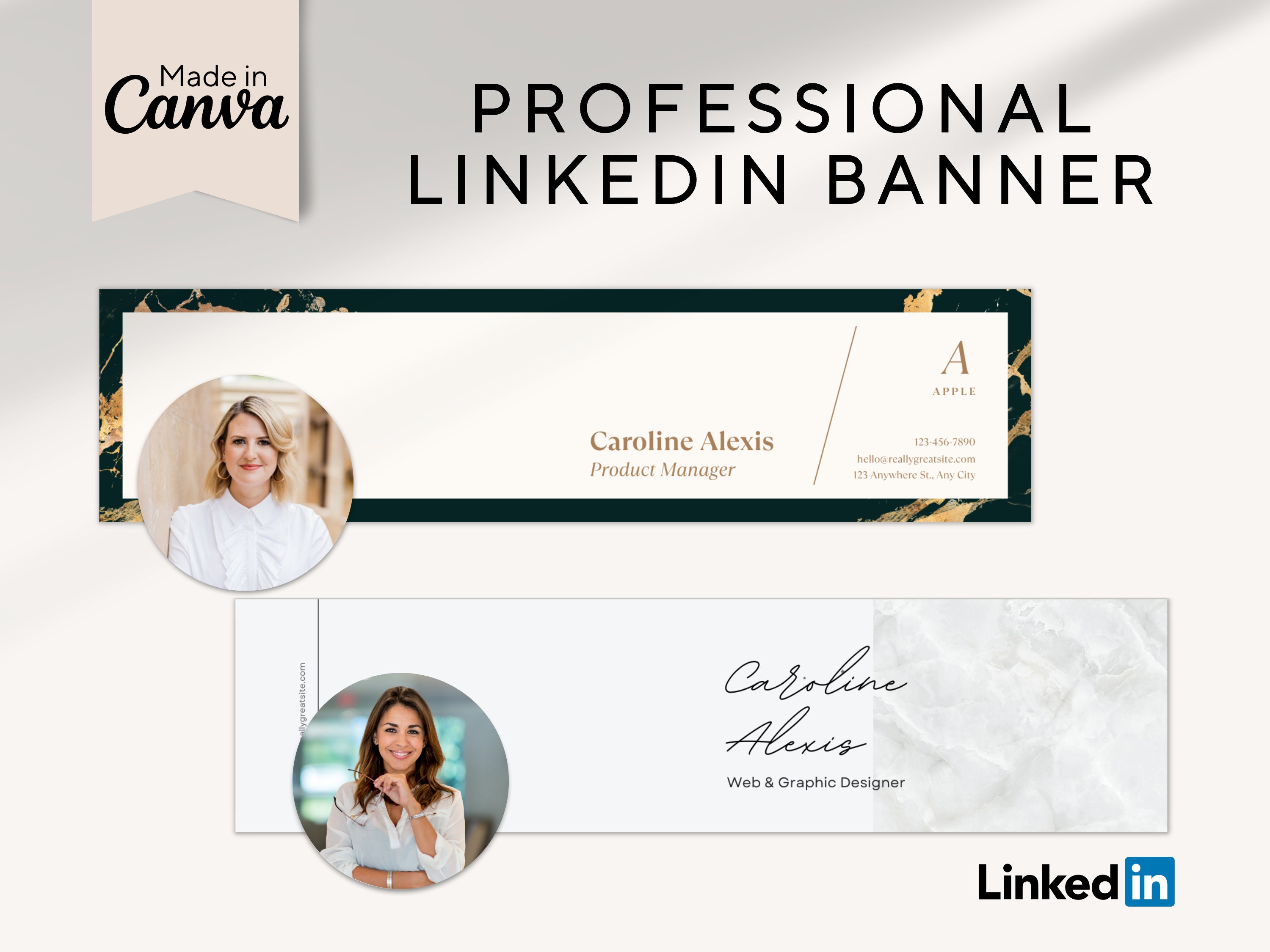 Linkedin Banner Canva Linkedin Branding Linkedin Banner - Etsy