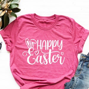 Happy Easter Shirt, Easter Day Tee, Easter Bunny Shirt, Happy ...