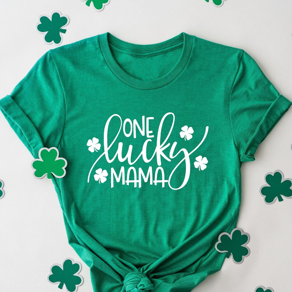 One Lucky Mama Shirt, Women'S St Patty'S Shirt, St Patrick'S Day Shirt, St Patty'S Mom Shirt, Mother'S Day Gift, Gift For Mom, Gift For Wife Realtorgift