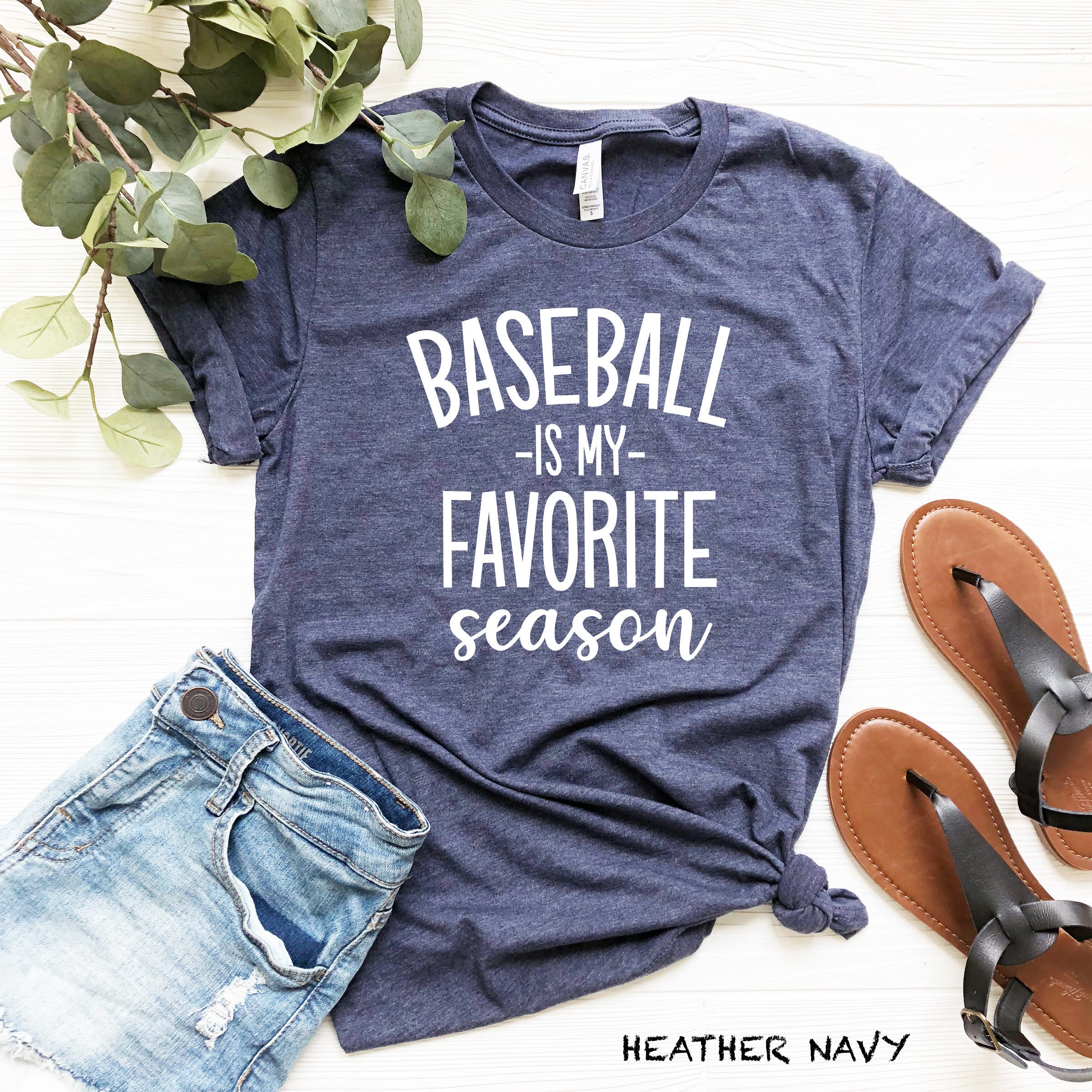 Discover Baseball Is My Favorite Season, Baseball T-shirt, Cute Baseball Shirt