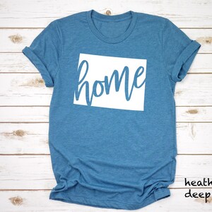 Wyoming State Shirt, Wyoming Tee, Home State Shirt,  Wyoming Lover T-Shirt, Map Silhouette Shirt, Hometown Tshirt,  Wyoming Apparel