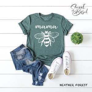 Mama Shirt, Mama Bee Shirt, Women Bee Shirt, Mom Shirt, Mother&#39;s Day Gift, Gift For Mom, Pregnancy Announcement Shirt, New Mom Shirt