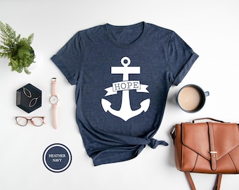 Hope Anchor T-Shirt, Marine Faith Shirt