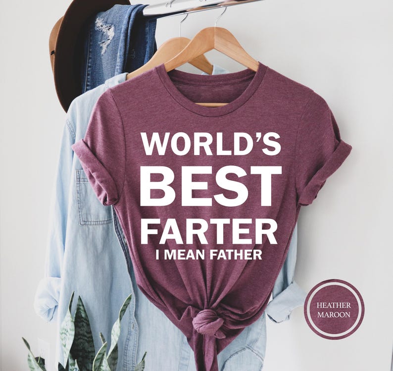 Funny Dad T-Shirt, World's Best Farter Gift image 4