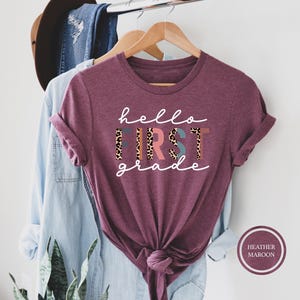 First Grade Shirt, Back To School Shirt, Hello First Grade Shirt, First Grade Shirt, First Grade Teacher Shirt, Hello 1st Grade Shirt