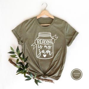 Reading Shirt, Reading Is My Jam T-Shirt, Librarian Shirt, Reading Is My Jam, Reader Gift, Book Worm Shirt, Reader Shirt, Book Lover Gift