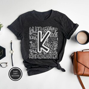 Kindergarten Typography T-Shirt, Teacher Appreciation Gift Bild 4