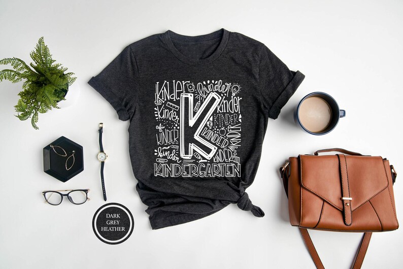 Kindergarten Typography T-Shirt, Teacher Appreciation Gift Bild 4