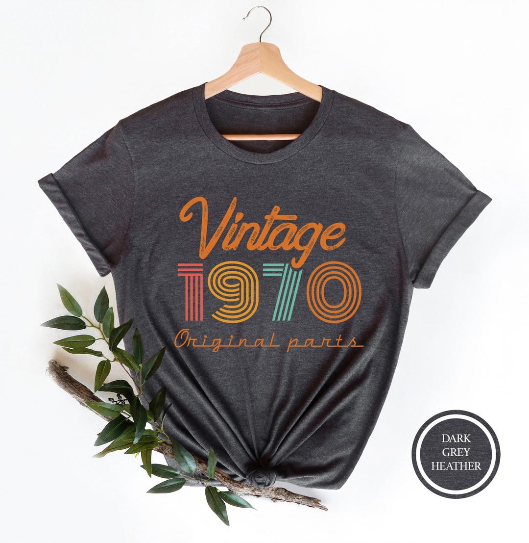55th Birthday Shirt For Men - Classic 1970 Retro 55th Birthday Gift Idea Vintage Style T-Shirt - View #6