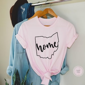 Ohio State Shirt, Ohio Home Shirt, Ohio Locals Gifts, Ohio Home Tee, Home State T-shirt, Ohio Map Silhouette Tee, Ohio State