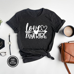 Love My Tribe Shirt, Cute Mom Shirt, Mothers Day Gift, Thanksgiving Mom Shirt, Baby Shower Gift, New Mom Shirt, Mom of Tribe Shirt, Thankful