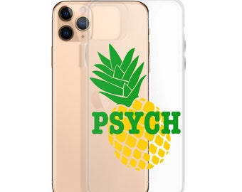 Psych TV Show Logo Pineapple Phone Case iPhone, Gift for Psych Show Lovers, Shawn Spencer, Burton Guster Phone Case for iPhones, Christmas