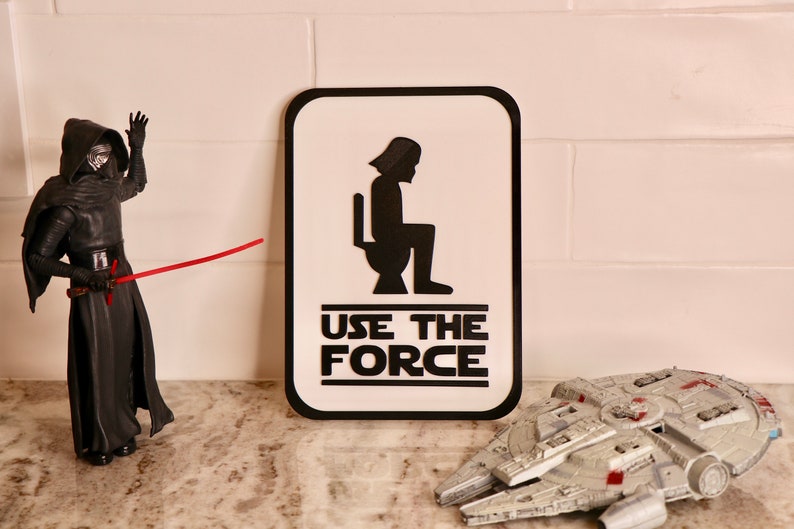 Using The Force Sign 3D Star Wars Sign, Use the Force Sign, Gift for Him, Gift for Husband ...