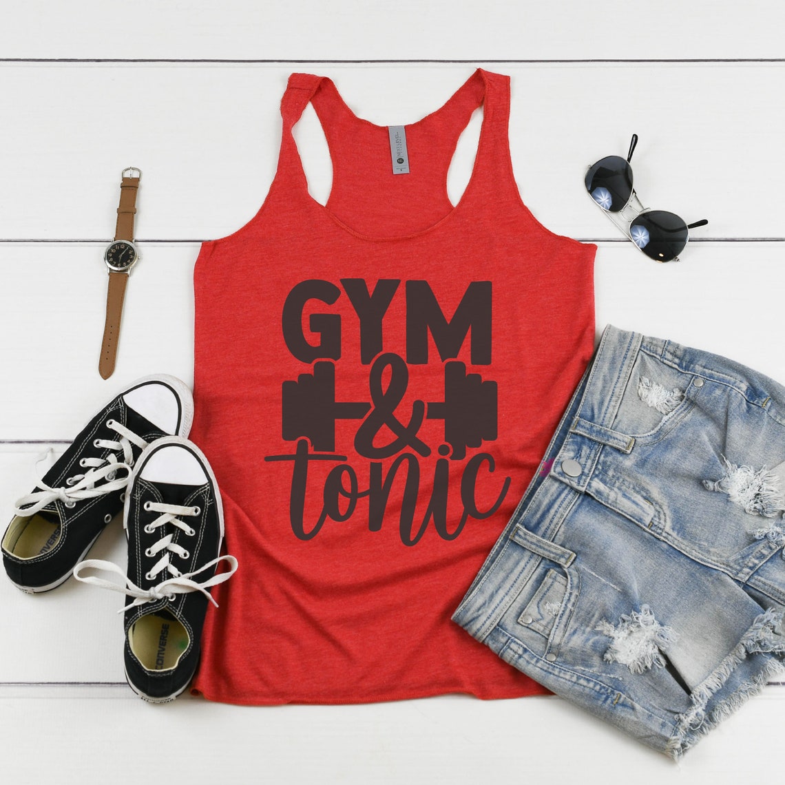 Gym and Tonic Tank Workout Tanks for Women Workout Tank Etsy