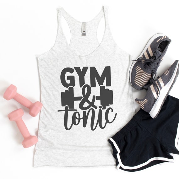 Gym and Tonic Tank, Workout Tanks for Women, Workout Tank, Pound Tank Top,  Performance Tank, Pound Workout, Ladies Workout Tank, Pound Tank 