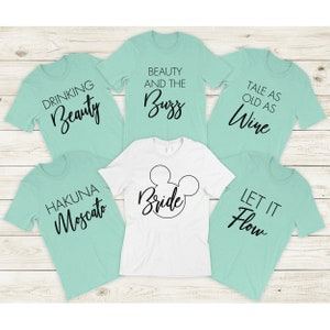 Bachelorette Party Shirts, Minnie Bride Shirt, Bridesmaid Shirts, Bridal Party Shirts, Custom Bachelorette, Disney Bridesmaid Shirt, Disney image 5