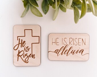 He is Risen Easter Magnets