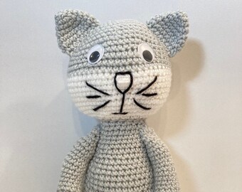 Cat Toy Crochet,Kitten,Pretty Little Doll,Amigurumi,Crochet Toy,Softie,Soft Plush,Handmade,Fun,Unique,Gift,Adorable,Present,Ready to ship