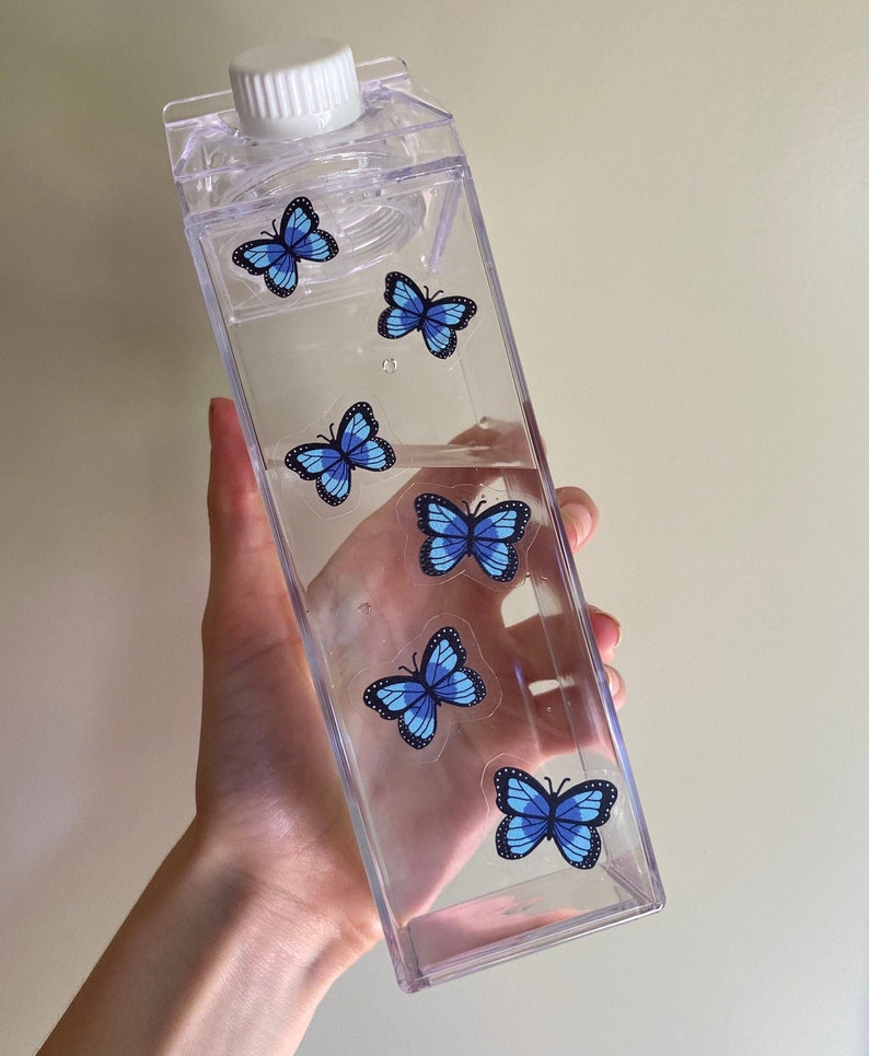 Aesthetic Butterfly Reusable Water Bottle DIY Kit Etsy