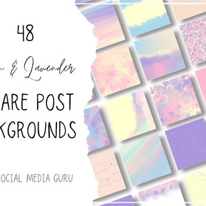 Instagram Post, Pastel, Insta, Achtergronden, Digitale Download, PNG, Sociale Media, Bundel, Quotes, Canva, Sjablonen, Verhaal, Covers,