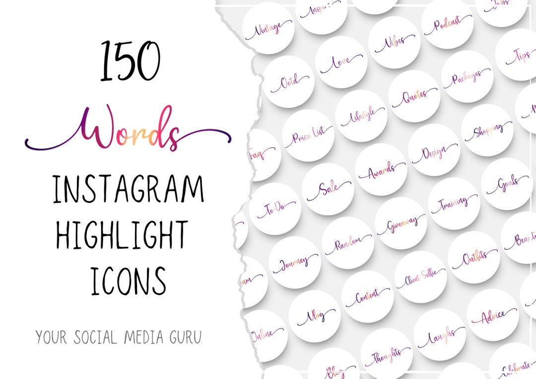 Highlights Icon Instagram Highlight Icons, Story Covers, Insta Stories, Bundle ...