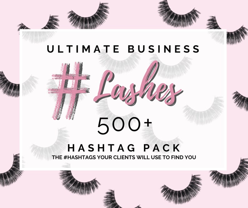 Lashes, Instagram, Marketing Hashtags, Branding, Copy & Paste, Social