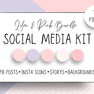 Social Media Kit, Branding, Instagram Story, Canva Vorlage, Insta Icons, Highlight Icons, Facebook, Marketing, Stories, Facebook Beiträge, PNG