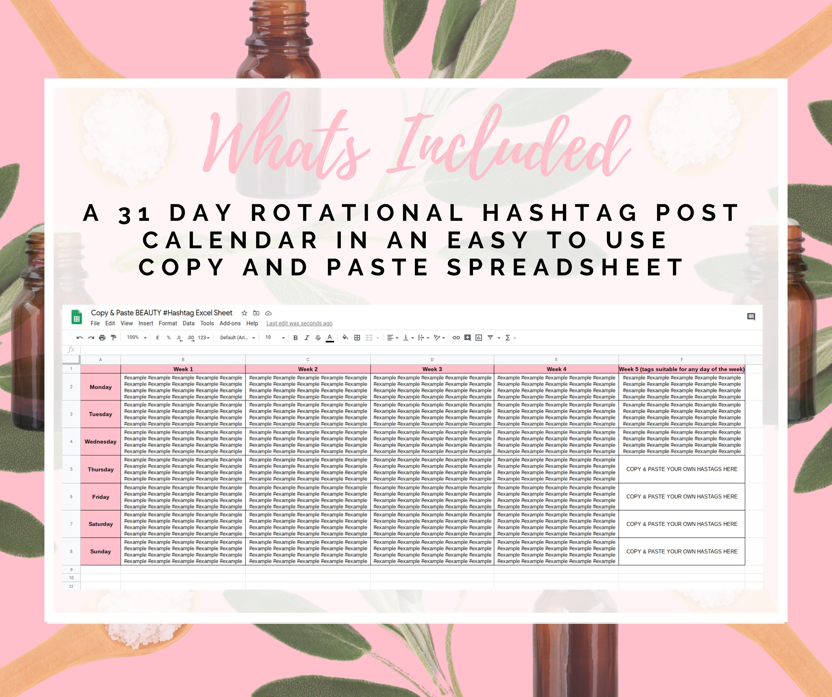 Beauty Instagram Hashtags Marketing Esthetician Social Media Etsy