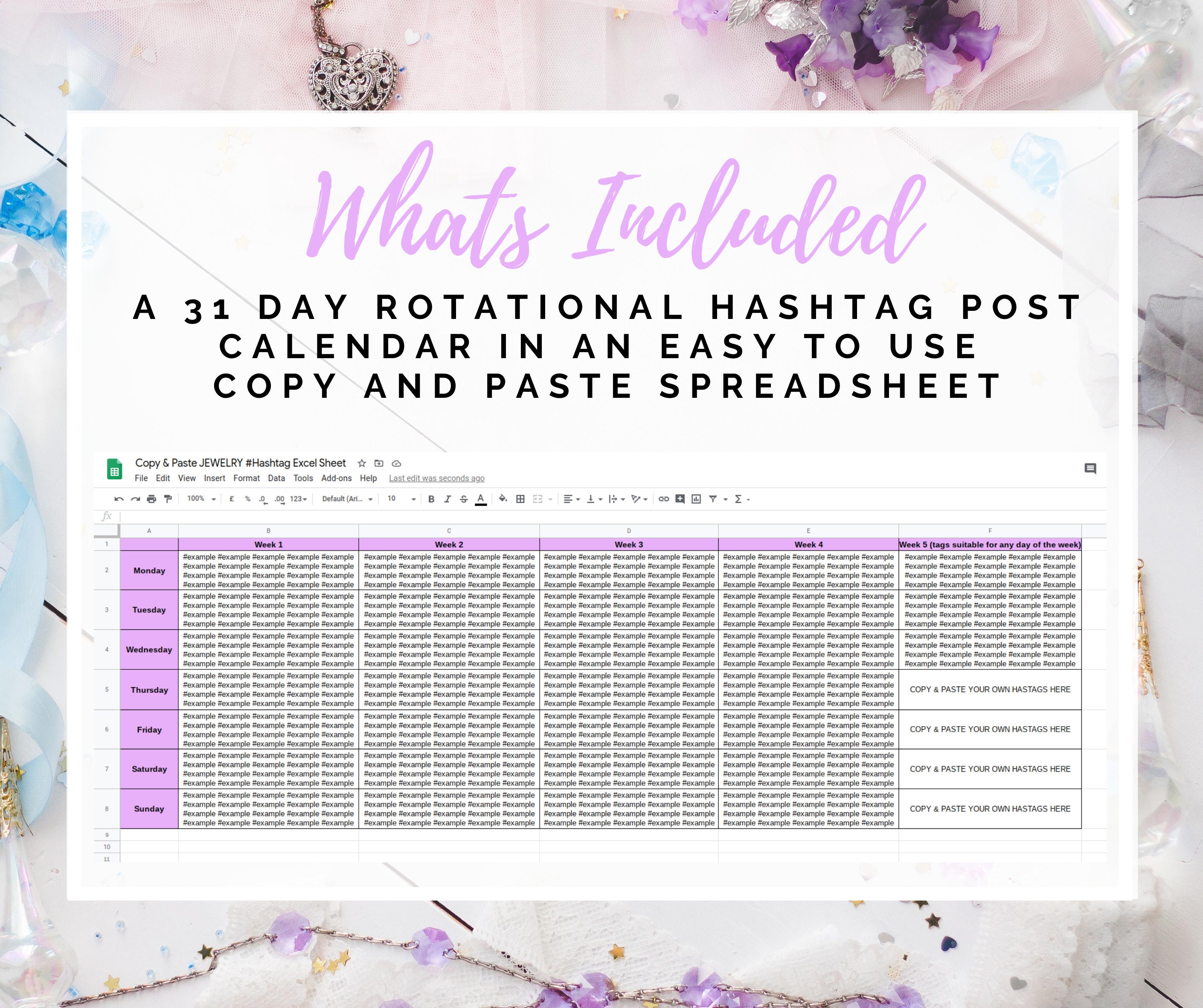 Jewelry, Jewellery, Instagram, Hashtags, Marketing, Social Media, Posts