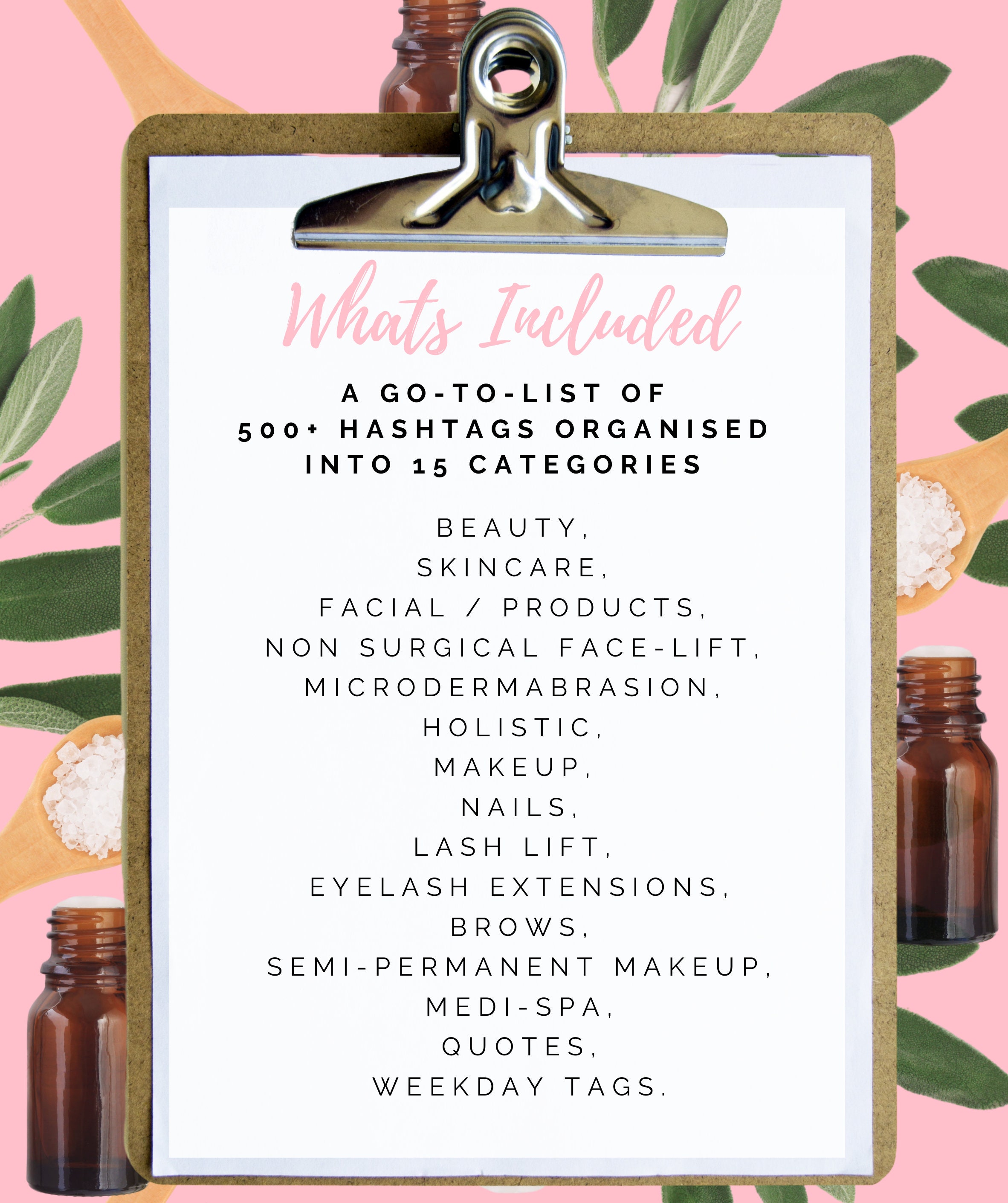 Beauty Instagram Hashtags Marketing Esthetician Social Media Etsy