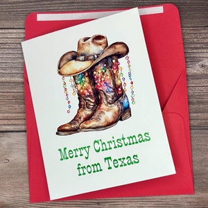 Cartão de Natal, Cartão de Feliz Natal, Cartão de Natal Country, Cartão de Natal Texas, Cartão de Natal em Branco, Cartão de Natal Cowboy, Cartão em Branco