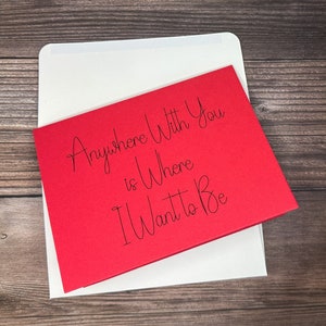 Carte romantique, carte pour mari ou femme, carte d'anniversaire pour petit ami ou petite amie, carte Je t'aime, carte pense à vous, carte vierge
