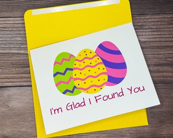 Romantic Easter Card, I Love You Easter Card, Easter Egg Card, Happy Easter Card, Card for Husband or Wife, Card for Girlfriend or Boyfriend