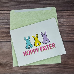 Cartão de Páscoa, Páscoa Hoppy, Cartão de Coelho, Cartões de Coelhinho da Páscoa, Cartão de Páscoa Hoppy em branco, Cartão de Páscoa infantil, Cartão de Páscoa em branco