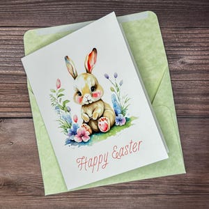 Biglietto di Buona Pasqua, Biglietto Coniglietto Pasquale, Biglietto Auguri Pasquali, Biglietto Coniglietto Pasquale, Biglietto Pasquale per Bambini, Biglietto Pasquale Vuoto, Biglietto Coniglietto Vuoto