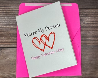Tarjeta del Día de San Valentín, Eres Mi Tarjeta Persona, Te Amo Tarjeta, Feliz Día de San Valentín, Tarjeta de San Valentín, Tarjetas de Amor, Tarjetas en Blanco