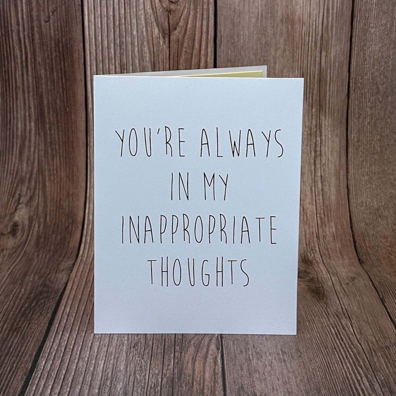 Inappropriate Thoughts Card, Funny Anniversary Card, Funny Birthday ...