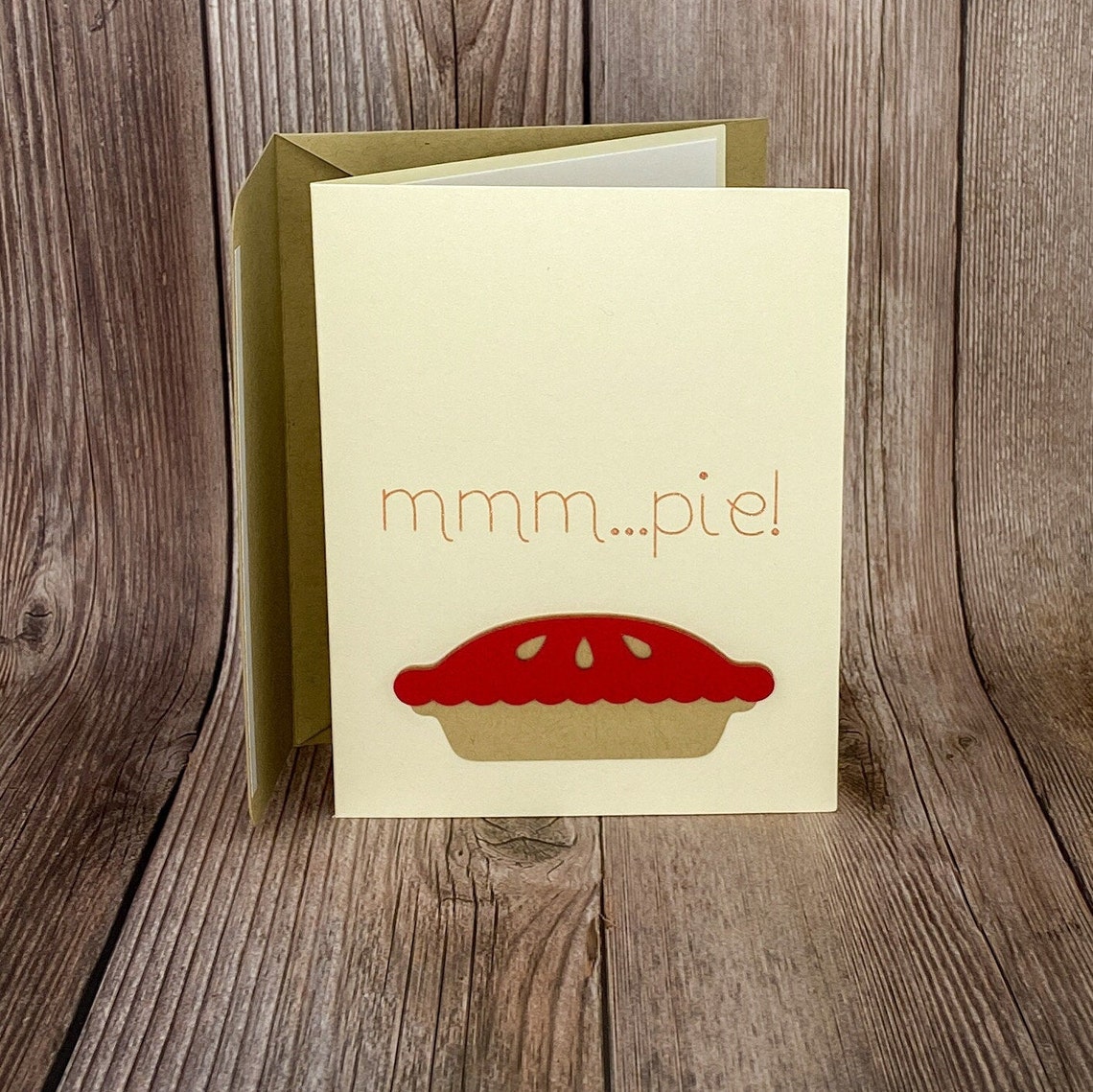 Mmm...Pie Card Pie Cards Cherry Pie Card Thanksgiving Pie Etsy