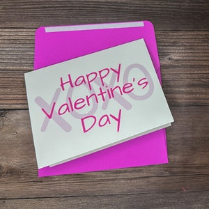 Tarjeta del Día de San Valentín, Tarjeta XoXo, Tarjeta de Amor para Novia o Novio, Tarjeta de Amor en Blanco, Tarjeta Te Amo, Tarjeta VDay para Amigo o Familiar