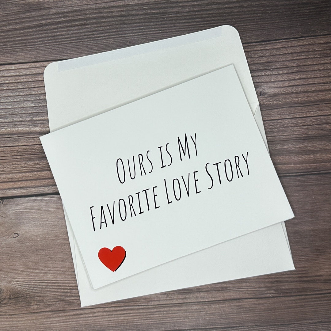 Anniversary Card, Love Card for Him or Her, Romantic Birthday Card ...