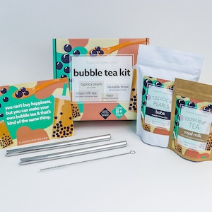 Bubble Tea Kit DIY Boba Tapioca Pearls