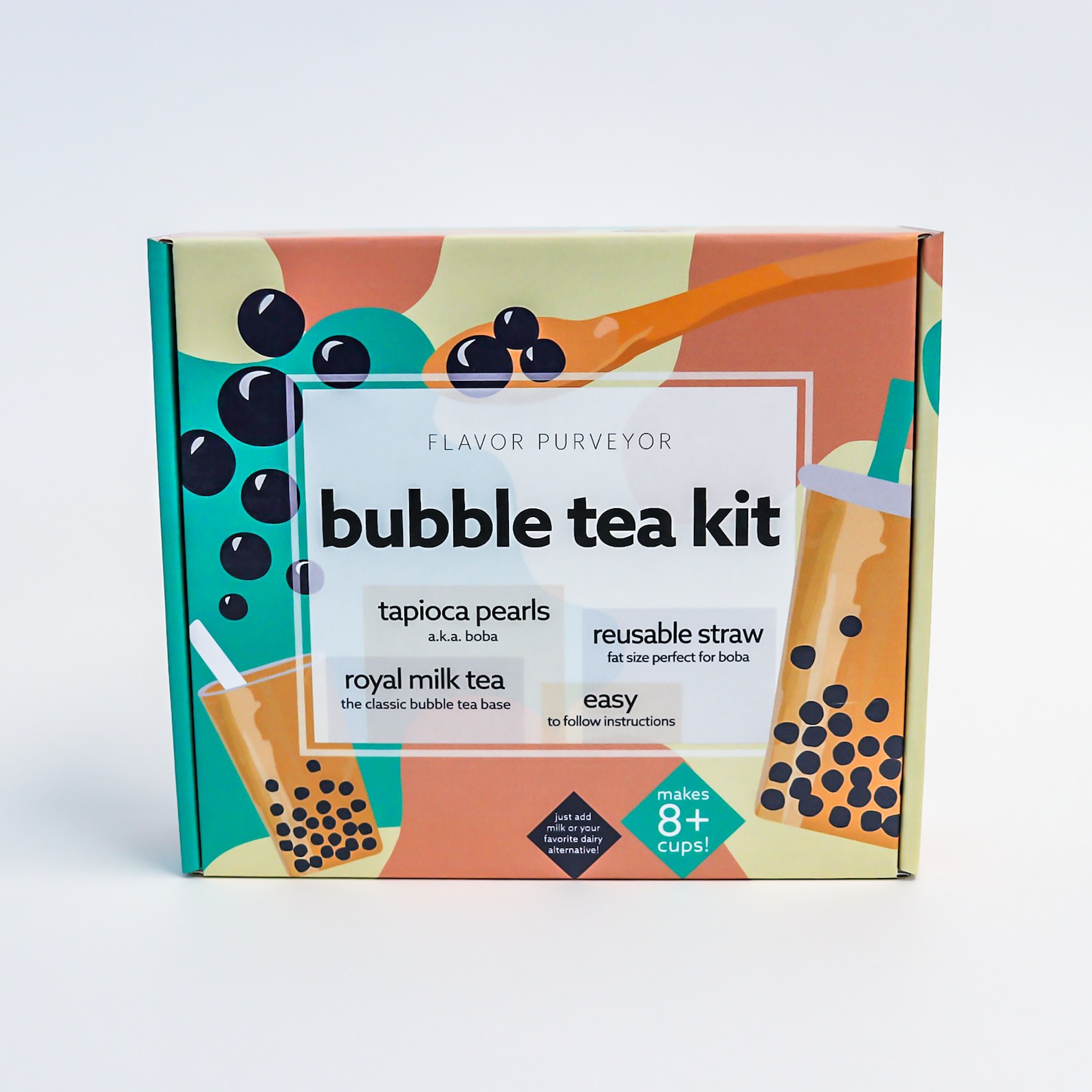 Bubble Tea Kit DIY Boba Tapioca Pearls Etsy