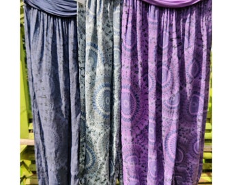 Harem Yoga Pants, Jazzy Sunburst Design, Super Comfy One Size