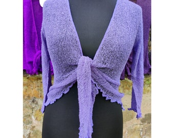 Shrug, Purple, Lilac, Bali Shrug Bolero Top