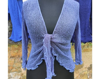Blue Bali Shrug: Versatile Netting Cover-Up, UK 6-18