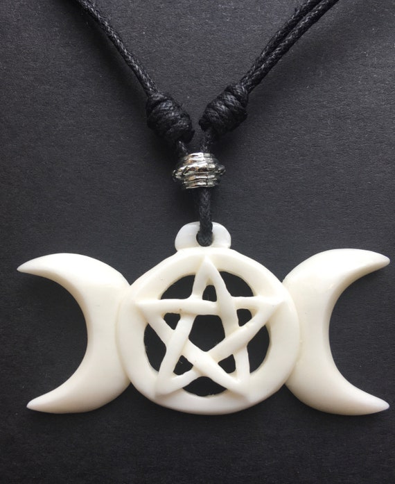 Bone moon and star necklace discount